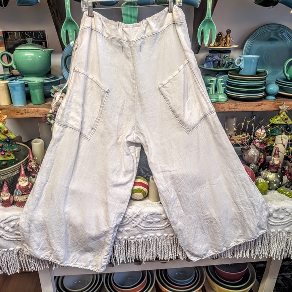 NWTO Cynthia Ashby Linen Pantaloons - Picture 6 of 9